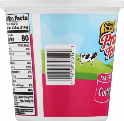 Prairie Farms Fat Free Cottage Cheese Perspective: left