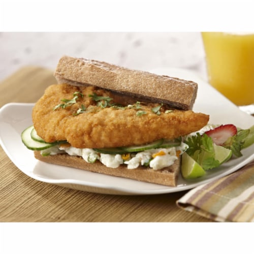 Perdue Refrigerated Fully Cooked Breaded Chicken Breast Cutlets Perspective: left