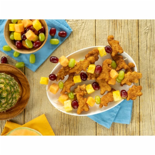 Perdue® Simply Smart® Organics Frozen Fully Cooked Lightly Breaded Dino Chicken Breast Nuggets Perspective: left
