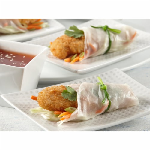 Perdue® Chicken Plus® Gluten-Free Frozen Fully Cooked Rice Breaded Chicken Breast Tenders Perspective: left