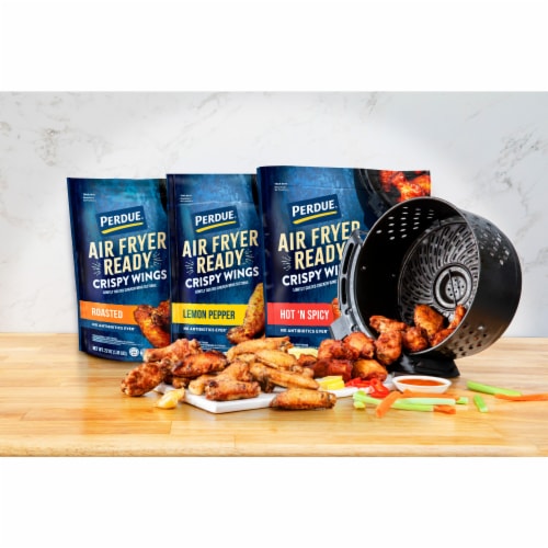 Perdue® Air Fryer Ready™ Frozen Fully Cooked Roasted Chicken Wings Perspective: left