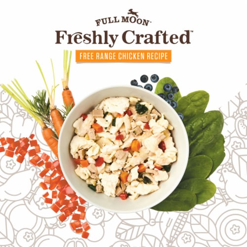 Full Moon® Freshly Crafted Free Range Chicken Dog Food Perspective: left