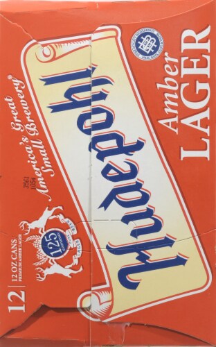 Hudepohl Amber Lager Perspective: left