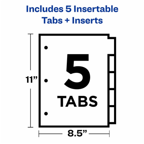 Avery Big Tab Insertable Dividers Perspective: left