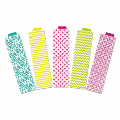 Avery Tabbed Snap-In Bookmark Plastic Dividers - Assorted Perspective: left