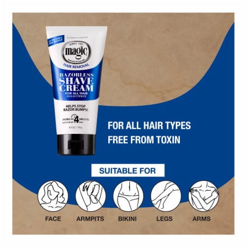 Softsheen-Carson Magic Shave Razorless Shave Cream for All Hair Types Perspective: left