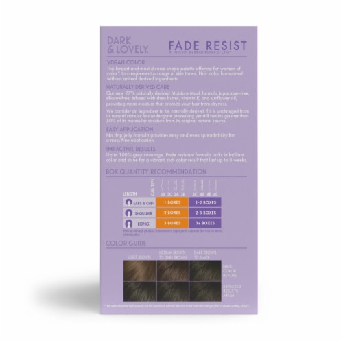 Dark & Lovely® 371 Jet Black Fade Resist Permanent Hair Color Perspective: left