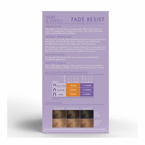 Dark and Lovely Fade Resist Permanent Hair Color 378 Honey Blonde Perspective: left
