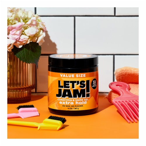 Let's Jam Shining and Conditioning Hair Gel Extra Hold Perspective: left