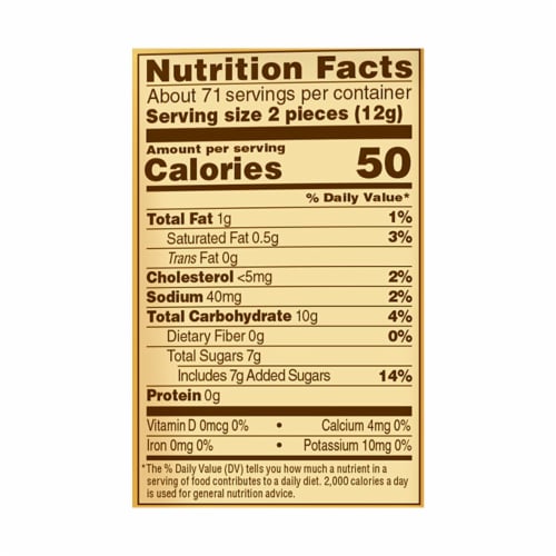 Werther's® Original® Creamy Caramel Filled Hard Candies Perspective: left