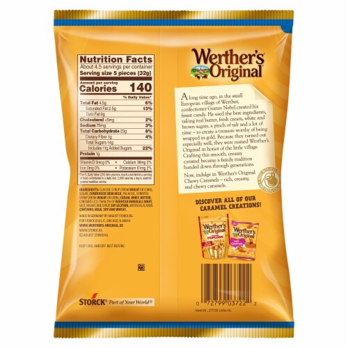 Werthers Original Chewy Caramel Candy Perspective: left