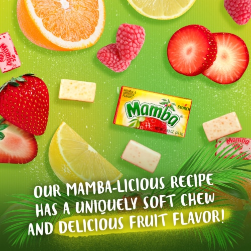 Mamba® Fruit Chews Chewy Candy Stick Pack Perspective: left