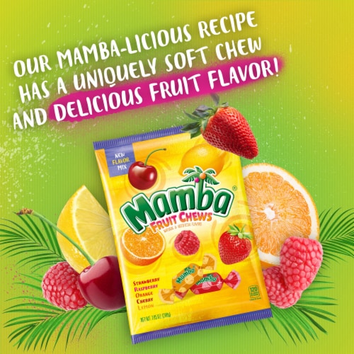 Mamba® Fruit Chews Chewy Candy Perspective: left