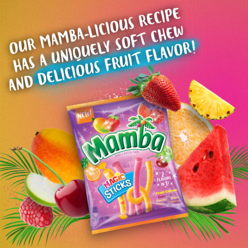 Mamba® Magic Sticks Fruit Chewy Candy Sticks Perspective: left