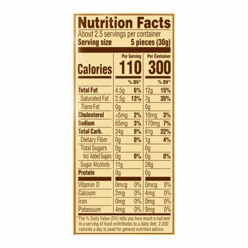 Werther's Original Sugar Free Vanilla Chewy Caramel Candies Perspective: left