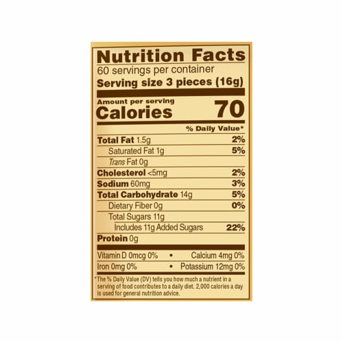 Werther's Original Caramel Hard Candies Perspective: left