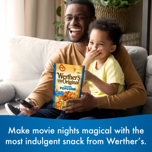 Werther's® Original® Sea Salt & Pretzel Carmel Popcorn Pouch Perspective: left