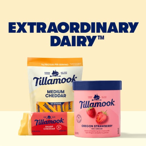 Tillamook Naturally Aged Sharp Cheddar Cheese Block Perspective: left