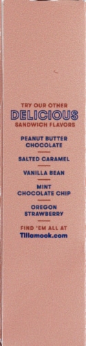 Tillamook Chocolate Mudslide Waffle Cone Ice Cream Sandwiches Perspective: left