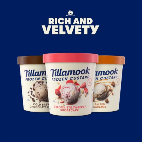 Tillamook Salted Caramel Frozen Custard Perspective: left