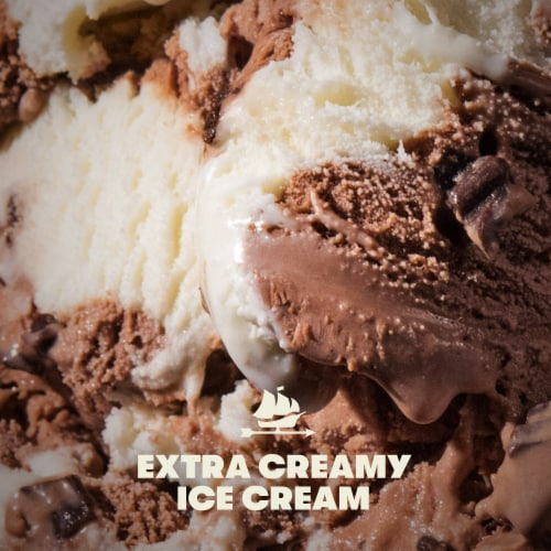 Tillamook Waffle Cone Swirl Ice Cream Perspective: left