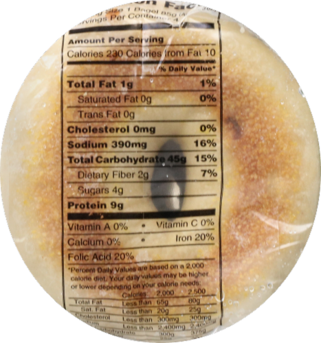 Bagels Forever® Onion Frozen Bagels Perspective: left