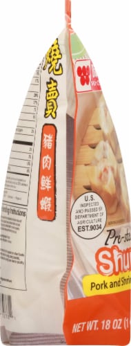 Wei-Chuan Pre-Steamed Shumai Pork & Shrimp Dumplings Perspective: left