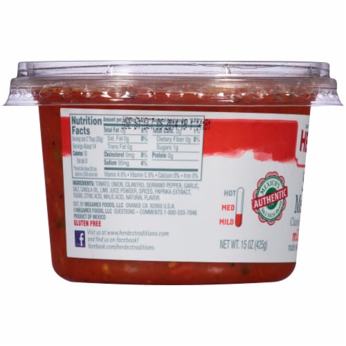 Herdez® Mild-Medium Salsa Mexicana Perspective: left