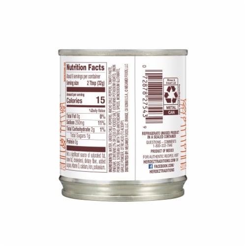 Herdez® Salsa Ranchera Canned Salsa Medium, 7 Oz. Perspective: left