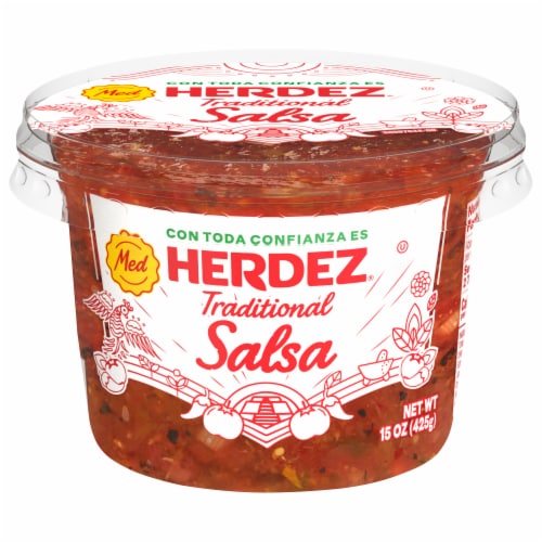 Herdez® Refrigerated Traditional Medium Salsa Perspective: left