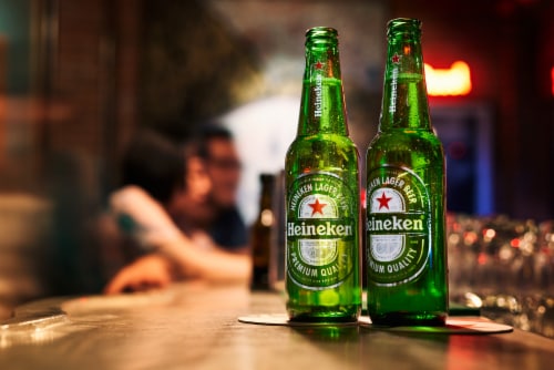 Heineken Lager Beer Perspective: left
