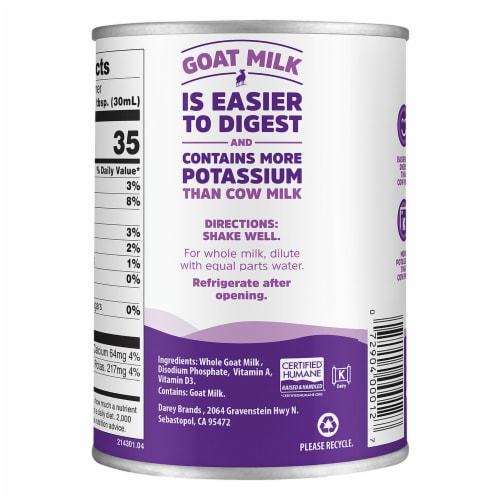 Meyenberg™ Evaporated Goat Milk with Vitamin D Perspective: left
