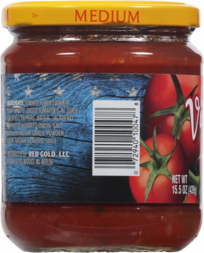 Vine Ripe Medium Salsa Perspective: left
