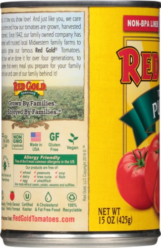 Red Gold Tomato Puree Perspective: left