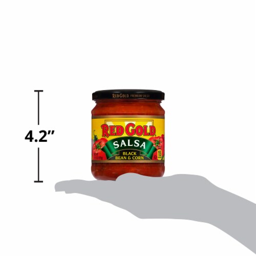 Red Gold® Black Bean and Corn Salsa Perspective: left