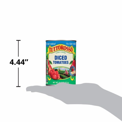 Tuttoroso® Canned Diced Tomatos Perspective: left