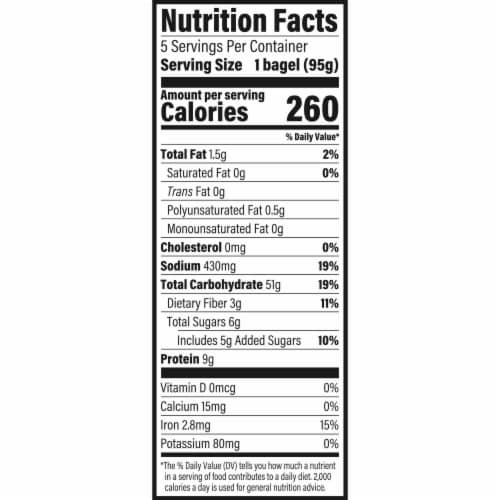 Sara Lee Deluxe Plain Bagels Perspective: left