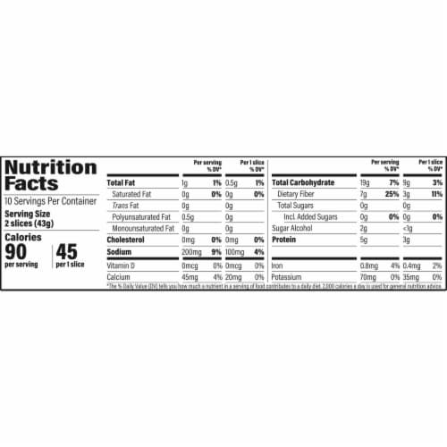Sara Lee Delightful Soft & Smooth Wheat Bread Perspective: left