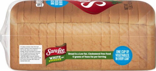 Sara Lee White Bread with Veggies Perspective: left