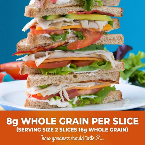 Sara Lee Delightful Honey Whole Wheat Bread Perspective: left