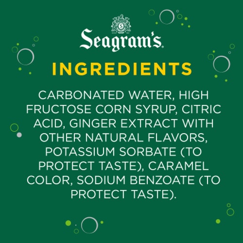 Seagram'S® Ginger Ale Caffeine Free Soda Bottle Perspective: left