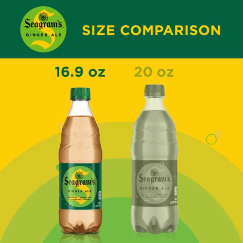 Seagram'S® Ginger Ale Caffeine Free Soda Bottles Perspective: left