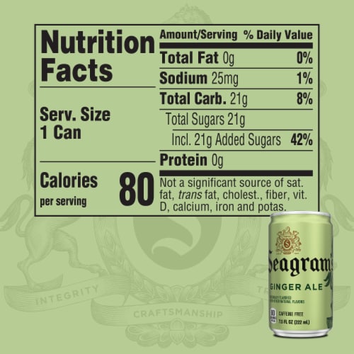 Seagram'S® Ginger Ale Caffeine Free Soda Cans Perspective: left
