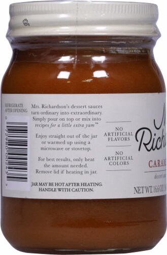 Mrs. Richardson's® Caramel Dessert Sauce Topping Perspective: left