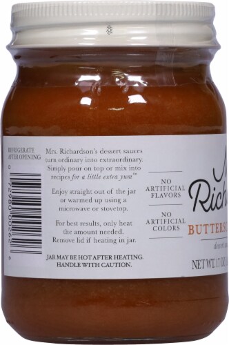 Mrs Richardson's® Butterscotch Dessert Sauce Perspective: left