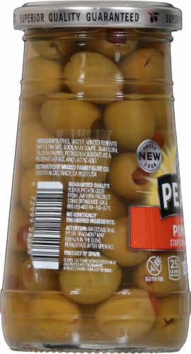 Pearls® Pimiento Stuffed Manzanilla Green Olives Perspective: left