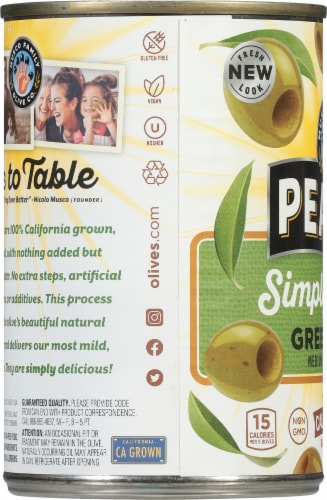 Pearls® Simply Olives Green Ripe Medium Pitted California Olives Perspective: left