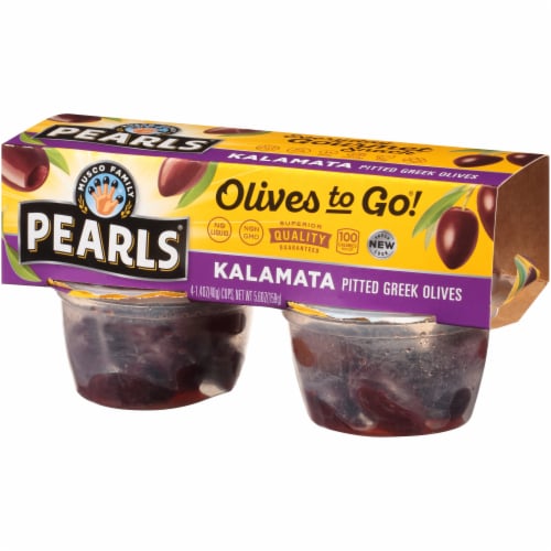 Pearls® Pitted Kalamata Olives To Go® Cups Perspective: left