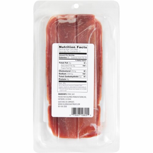 Columbus® Sliced Prosciutto Perspective: left