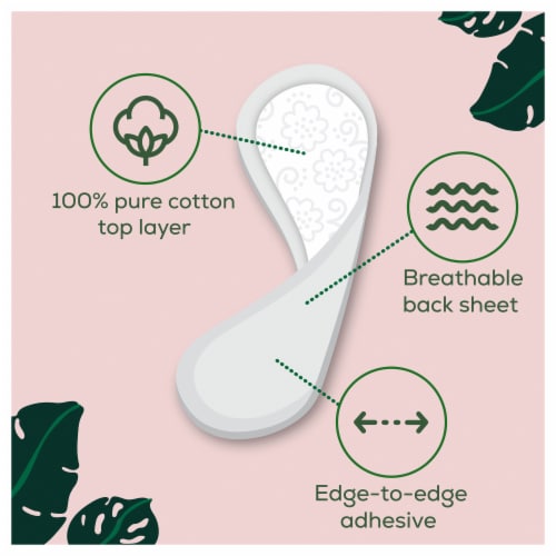 L. 100% Pure Cotton Chlorine Free Ulra Thin Liners Perspective: left